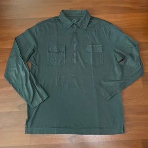 Tre Vero Long Sleeve Gently Worn Gray T-Shirt in good condition Size L